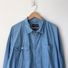 Vintage Polo Country Ralph Lauren Chambray Harrington Swing Jacket Size Xl