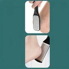 2pcs Stainless Steel Foot File  Double-sided Heel Grater For Hard Dead Light Bei