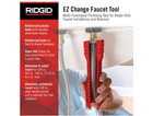 Ridgid Ez Change Plumbing Wrench Faucet Installation And Removal Tool