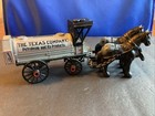 Original Cast Iron Horses   Plastic Coin Bank- Texaco Advertising - Lot  g125