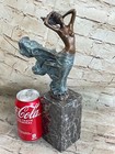 Bronze Statue Sensual Mermaid Sea Goddess Woman Figure Sculpture By Erte Art