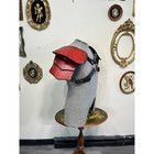 Red Faux Croc Leather Pauldrons Chest Harness Vintage Y2k Armor