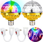 2 Pack Disco Ball Light Disco Ball Diffuser Colorful Rotating Magic Ball Lamp   
