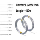 Stainlesss Steel Spring Wire Hard Wire Full Hard Wire 0 02 3mm  length 1-100m