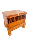 Antique Card Catalog File Cabinet Fifteen Slots Interior Drawer Dill   Collins