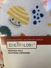 Vtg Printed Felt Sheets Creatology Anthropomorphic Mushrooms Arts Craft 1 Pack