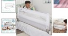 Reinforced Toddler Bed Rail - 54 Inch Safety Barrier For All Bed Sizes