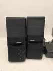 Bose Media Mate Computer Speakers Black Pair With Ac Power Cord W audio Cable