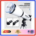 Telescope 80mm Aperture 600mm  Astronomical Portable Refracting Telescopes Full