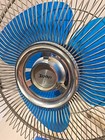 Vintage Lasko  Clear Blue Blade 12  3 Speed Oscillating Fan 