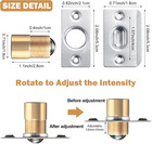 Adjustable Stainless Steel Ball Catch Hardware - 16 Pack
