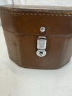 Vintage Bell   Howell Leather Camera Case Hard Shell Brown Carrier B h Trunk
