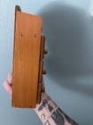 Vtg Wood Sewing Thread Box Drawers Wall Hanging Florida Souvenir   Pin Cushion 