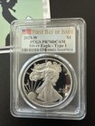 2021-w American Silver Eagle Proof Type 1 Pcgs Pr70 Dcam