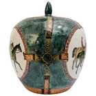 Hand-painted Chinese Porcelain Equestrian Ginger Jar 10 5 h