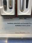Sheaffer Chrome Set - Fountain  Ballpoint Pen 0 5mm Pencil Set
