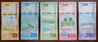 Curacao Caribbean Guilder 2025 Complete Set Unc Banknote With Brochure And Gift