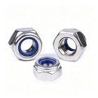 216pcs M3 M4 M5 M6 M8 Nylon Insert Hex Lock Nut Din 985 Stainless Steel Nylock