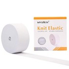 1-1 2 Inch By 10 Yard White Heavy Stretch High Elasticity Elastic Spool Knit 