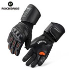 Rockbros Motorcycle Full Finger Gloves Windproof Wristprotection Pu Touchscreen