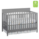 Harper 4-in-1 Convertible Crib  Dove Gray  Greenguard Gold Certified  Wooden Cri