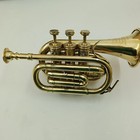 New Antique Musicals Trumpet Pocket Brass Finished Great Sound Trumpet