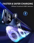 Short Usb C To C Cable   2 Pack 4 Inch  2025 New Flat Dual C Black 