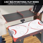 Multi Game Tables 2-in-1 Air Hockey Arcade Table 48in W  Table Tennis Top Indoor
