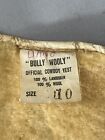 Vintage Bully Wooly Official Cowboy Vest Lambskin   Wool Red Western Rodeo Sz 10