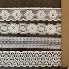 Vintage Cream Lace Sewing Trim Lot 8 Yards Floral Scalloped Feminine Details