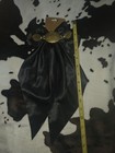 Black Satin Western Bow Gold-tone Concho Accents  