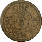 Kyburz  California Ca Kyburz Lodge Outrageous Food Wooden Nickel Buck Token