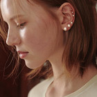 925 Sterling Silver Pearl Earrings Studs Set Hypoallergenic