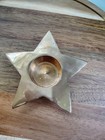 Solid Brass Star Candle Holder-excellent Condition
