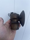 Vintage Justrite Brass Coal Miner s Carbide Head Lamp Pat  Pending