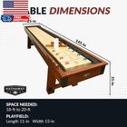 Hathaway Cheyenne 12 Ft Shuffleboard Table For Family Arcade Game Room New