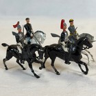 Vintage Toy Soldiers On Horseback Lot Of 4 Cavalry Figures Britains Limited Uk