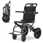 Lightweight Folding Portable Transport Wheelchair With Hand Brake Weight 16lbs