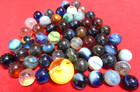 Vintage Lot Of Glass Marbles Estate Sale Barn Find Marble 50  Junk Drawer