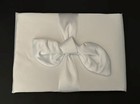 Tied Bow Wedding Guest Book And Pen 2pc
