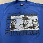 Vintage Bauhaus Shirt Adult Medium Blue Mask Tour Single Stitch Rare Music 80s