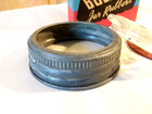 Ball Glass Canning Lid   Antique Regular Mouth Zinc Ring  1930 Vintage