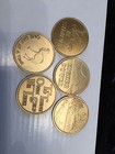 Aa Alcoholics Anonymous Recovery Serenity Chip Medallion Set Of 5 Coins Bronze