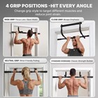 Doorway Pull Up Bar No Drilling Chin Up Heavy Duty Home Gym Fits Up To 32  Door