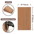 Teak Wood Sheets 1 8 Inch Thick  4x8 Solid Panel 8x4 Inches  Dark Brown