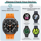 For Samsung Galaxy Watch Ultra 47mm Silicone steel Strap Band Hard Pc Case Cover