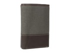 Timberland Men s Baseline Canvas And Genuine Leather Trifold Wallet