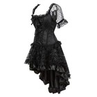 Steampunk Corset Skirt Renaissance Corset Dress For Women Gothic Burlesque Co   