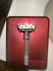 Gillette Vintage Adjustable Double Edge Safety Razor  Metal  Made In Usa