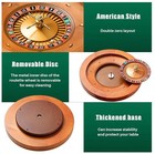 Leyndo 20  Wooden Roulette Wheel With Roulette Ball Casino Grade - New - Read